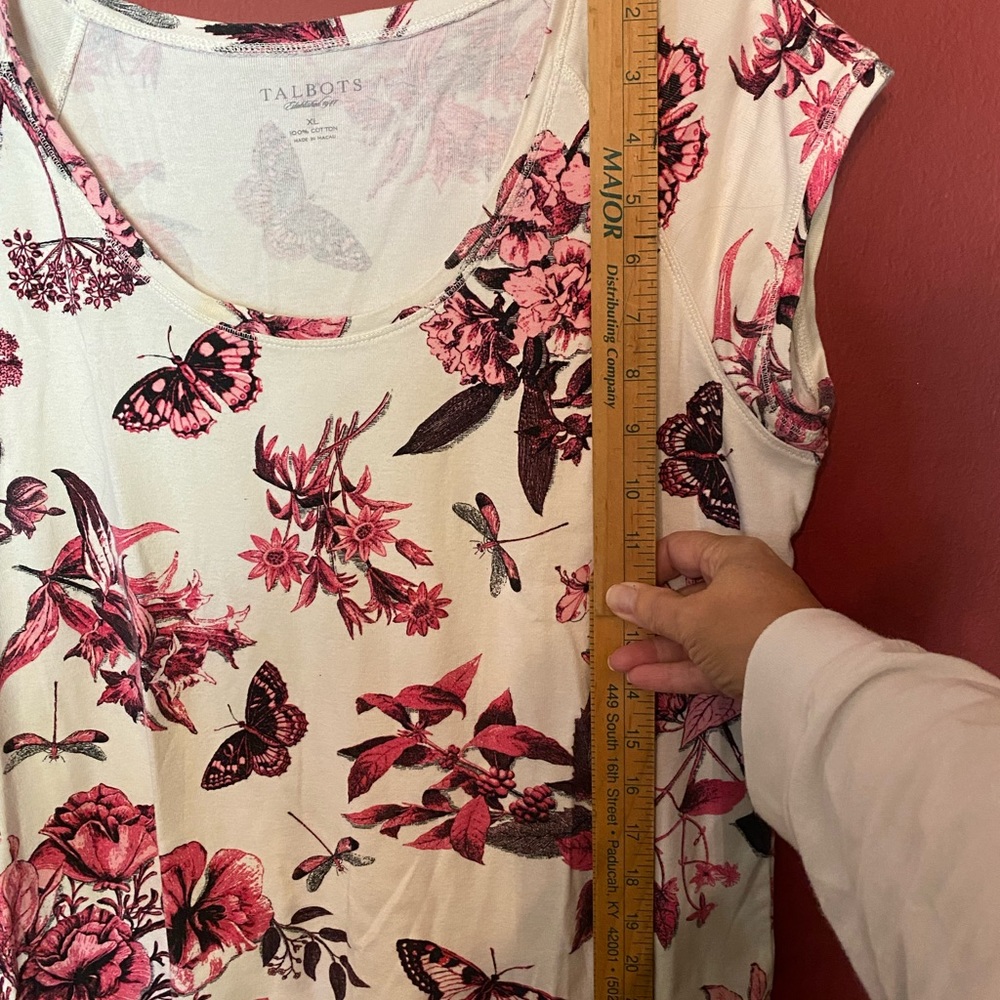 Talbots cap sleeve tee size XL